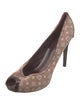 Louis Vuitton Monogram Pattern Canvas Pumps
