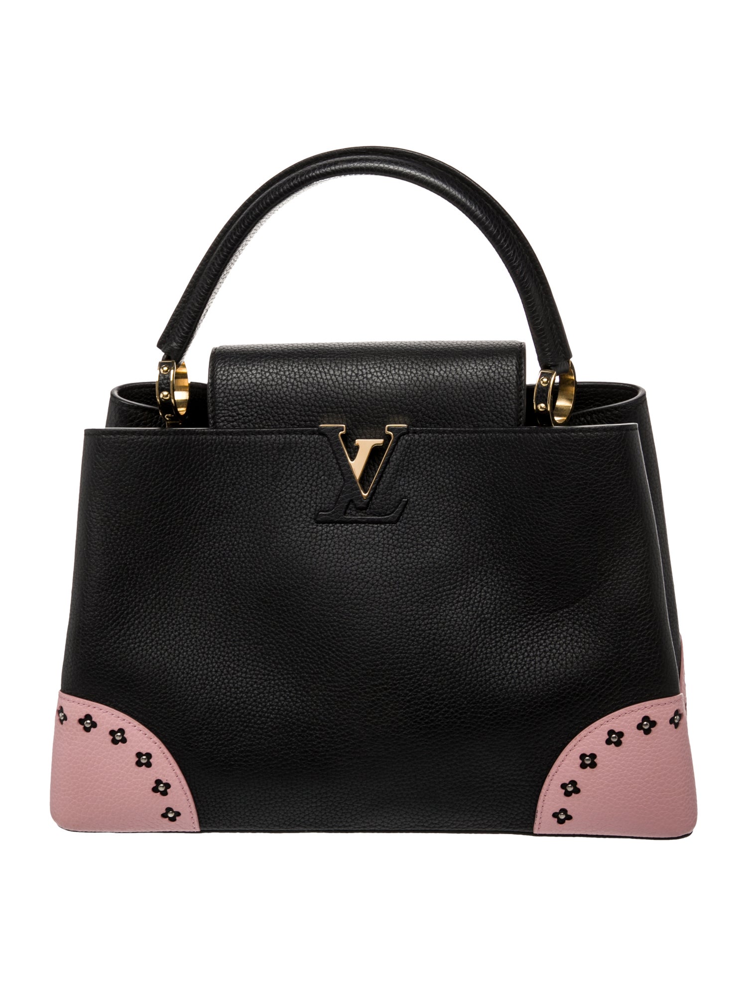 Louis Vuitton Leather Capucines GM