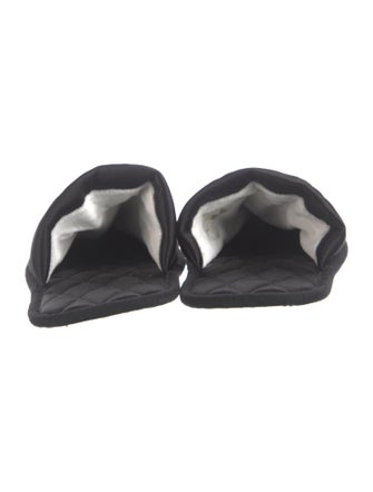 Louis Vuitton Satin Embroidered Accent Mules