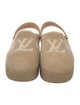 Louis Vuitton Shearling Slingback Flats