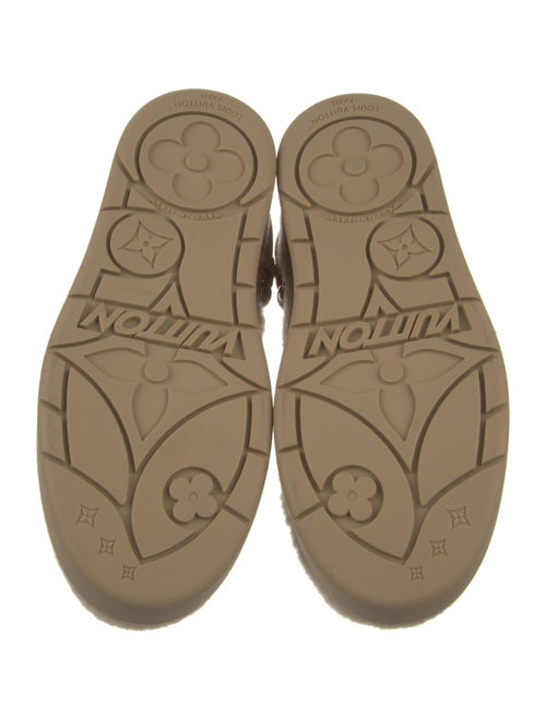 Louis Vuitton Shearling Slingback Flats