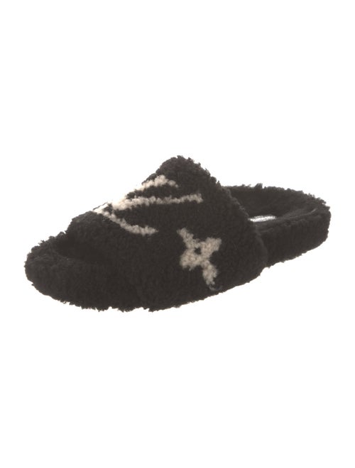 Louis Vuitton Shearling Printed Slides