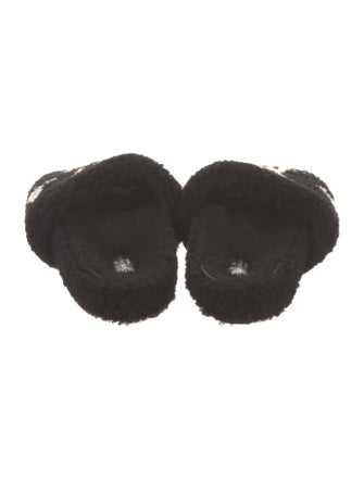 Louis Vuitton Shearling Printed Slides