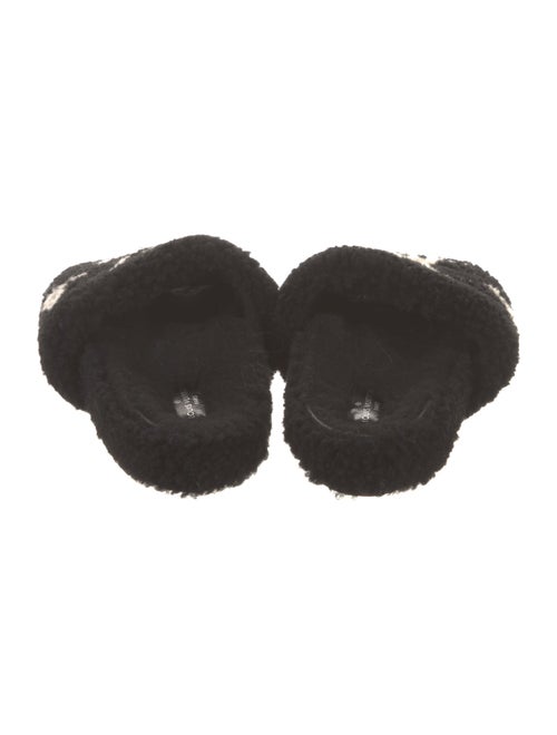 Louis Vuitton Shearling Printed Slides