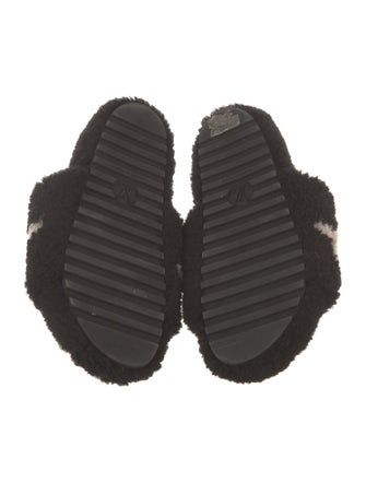 Louis Vuitton Shearling Printed Slides