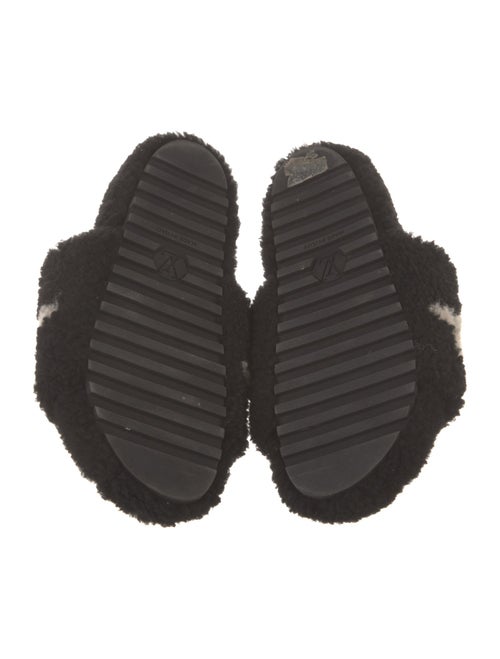 Louis Vuitton Shearling Printed Slides