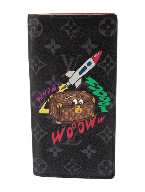 Louis Vuitton Monogram Eclipse Coated Canvas Brazza Wallet