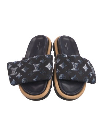 Louis Vuitton Leather Printed Slides