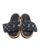 Louis Vuitton Leather Printed Slides