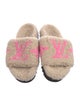 Louis Vuitton Faux Fur Printed Slides