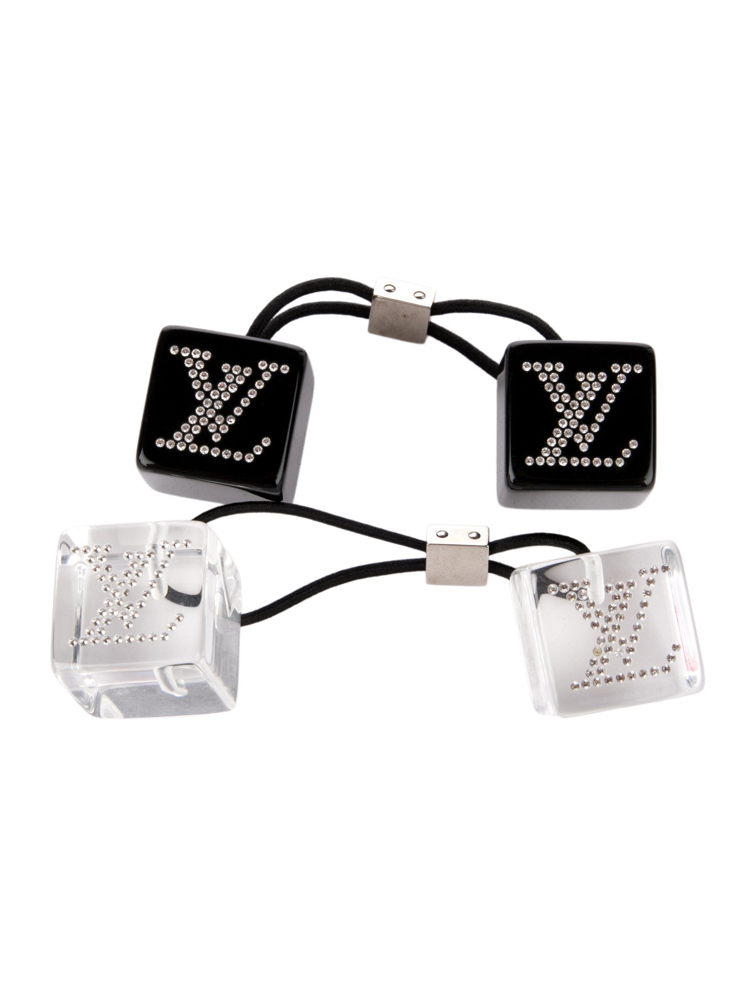Louis Vuitton Crystal Hair Cubes Set