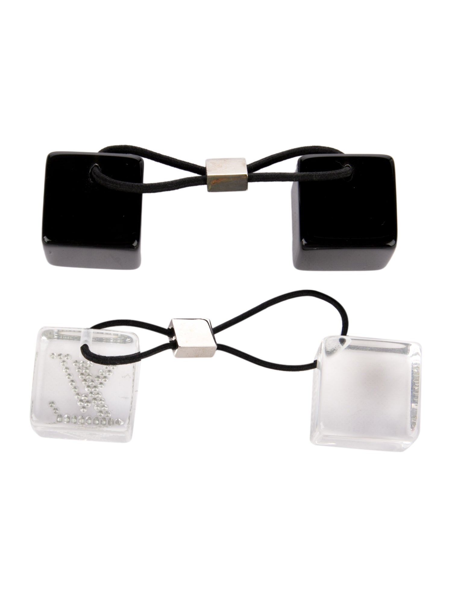 Louis Vuitton Crystal Hair Cubes Set