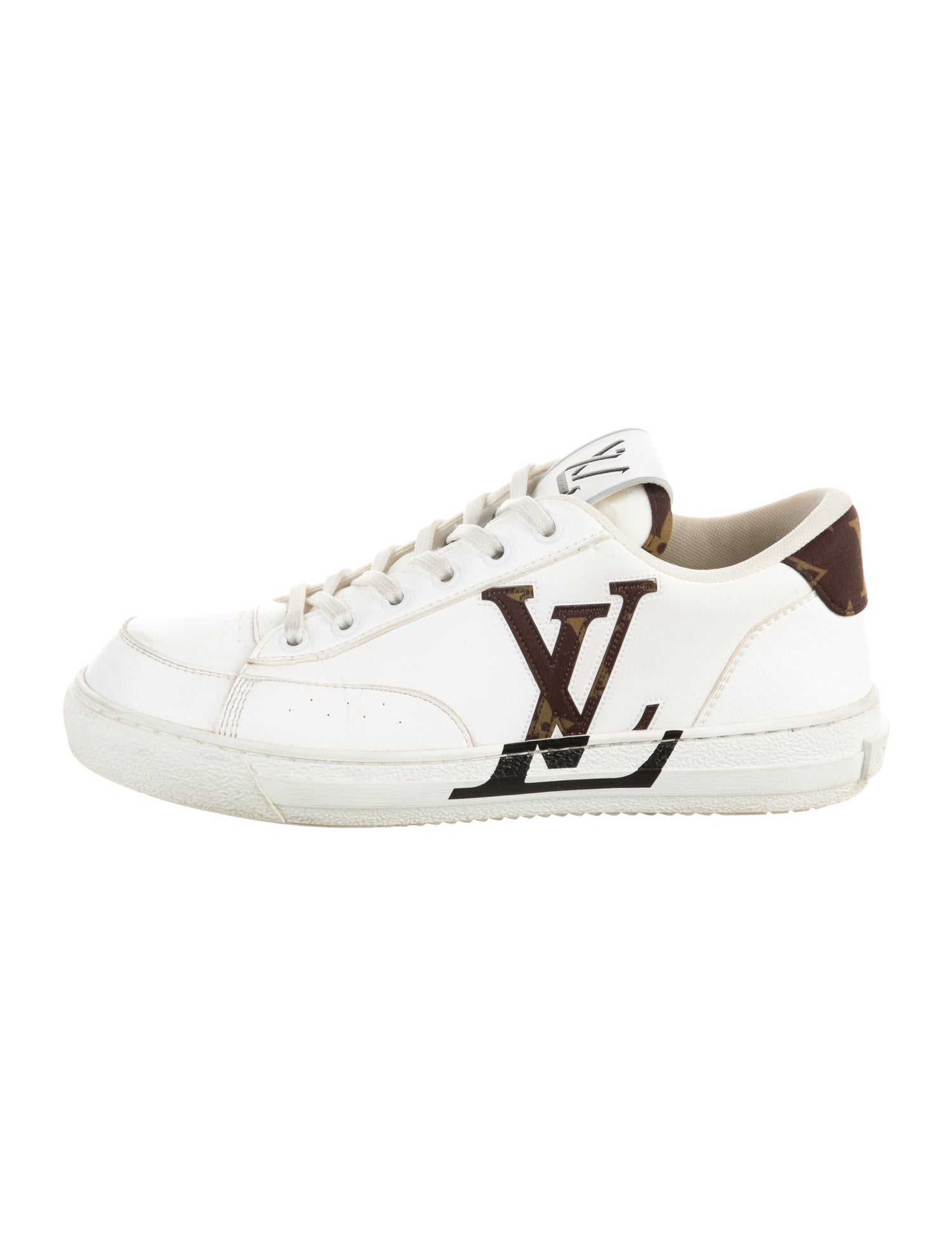 Louis Vuitton Leather Printed Sneakers