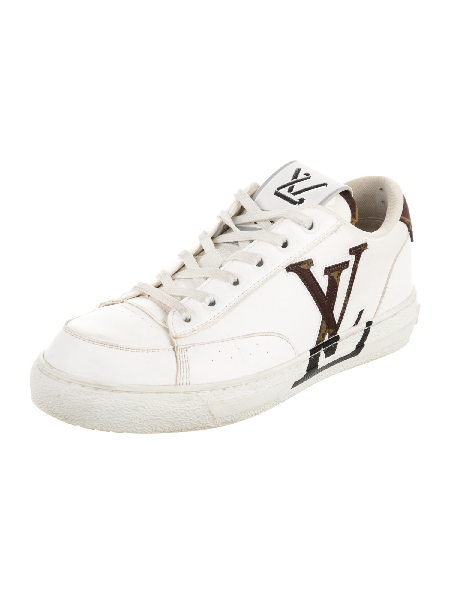 Louis Vuitton Leather Printed Sneakers