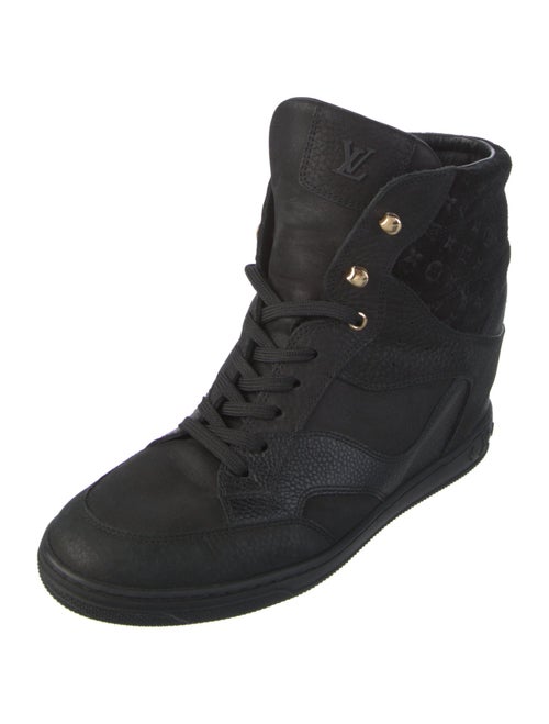 Louis Vuitton Suede Wedge Sneakers