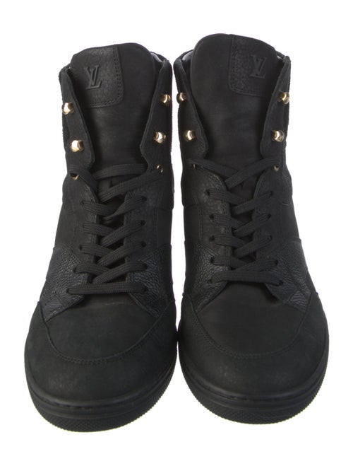 Louis Vuitton Suede Wedge Sneakers
