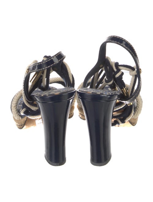 Louis Vuitton Jute Colorblock Pattern Espadrilles