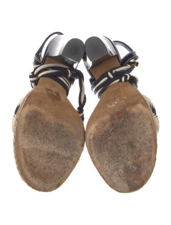 Louis Vuitton Jute Colorblock Pattern Espadrilles