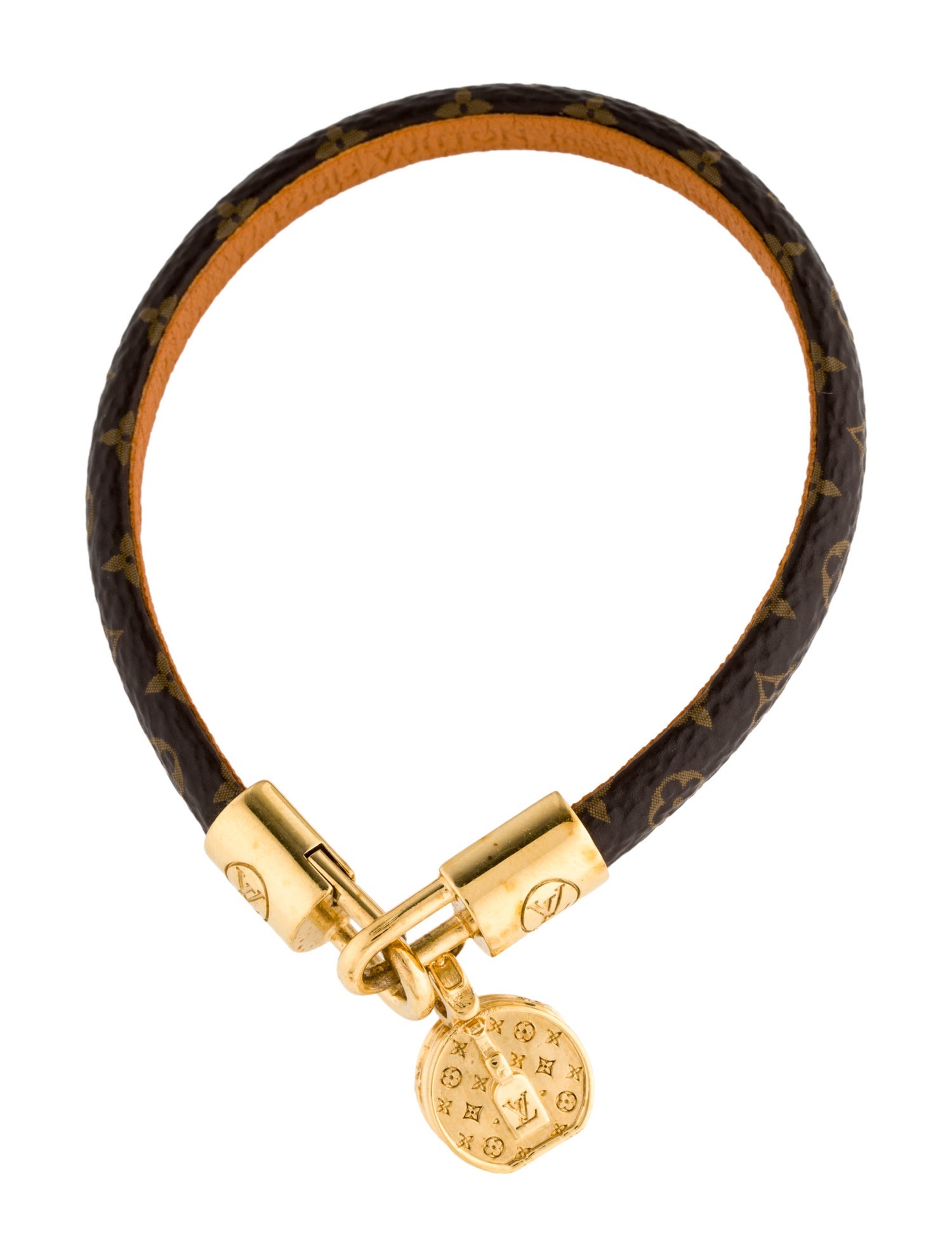 Louis Vuitton LV Tribute Charm Bracelet - Brown, Brass Charm