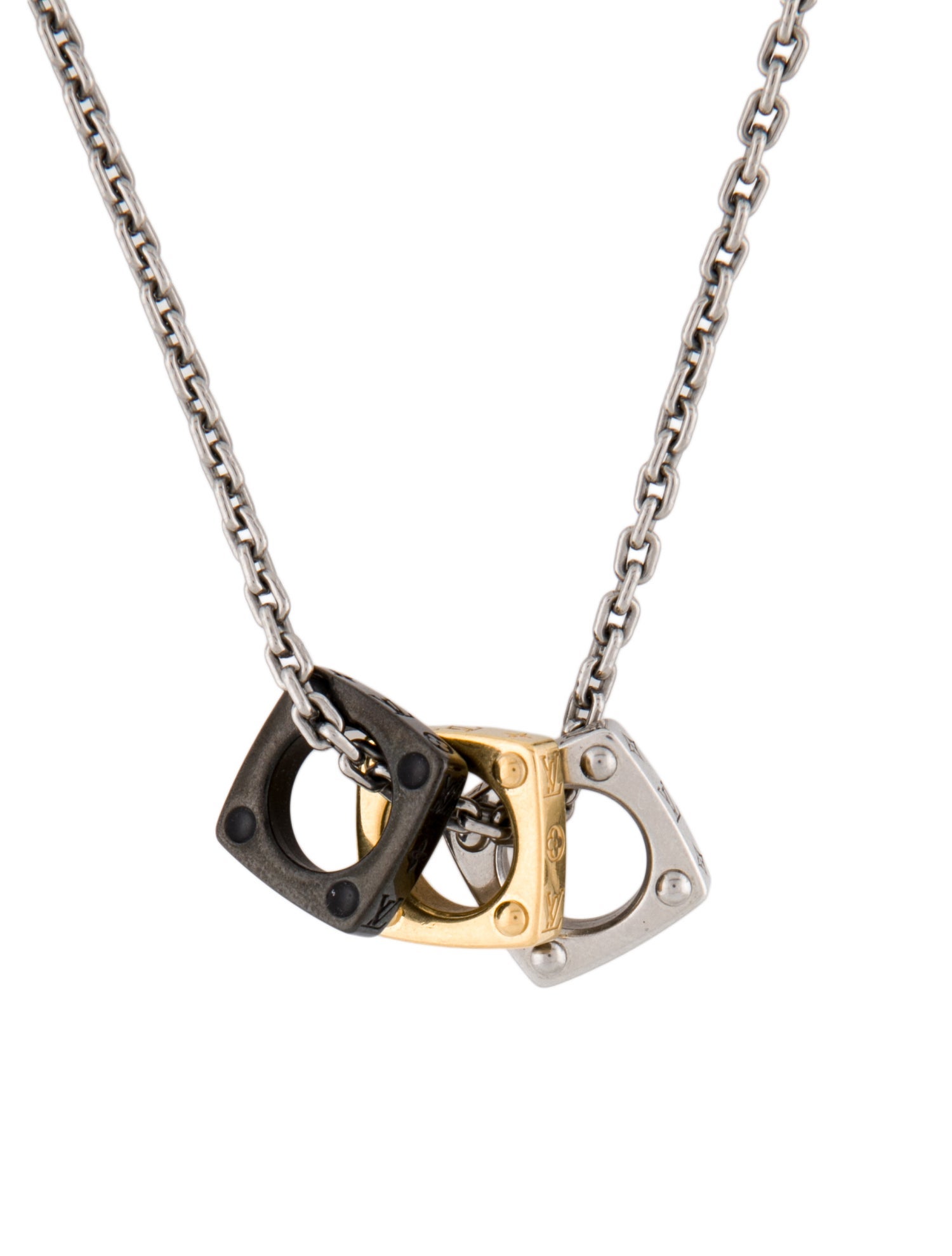 Louis Vuitton Monogram Bold Pendant Necklace