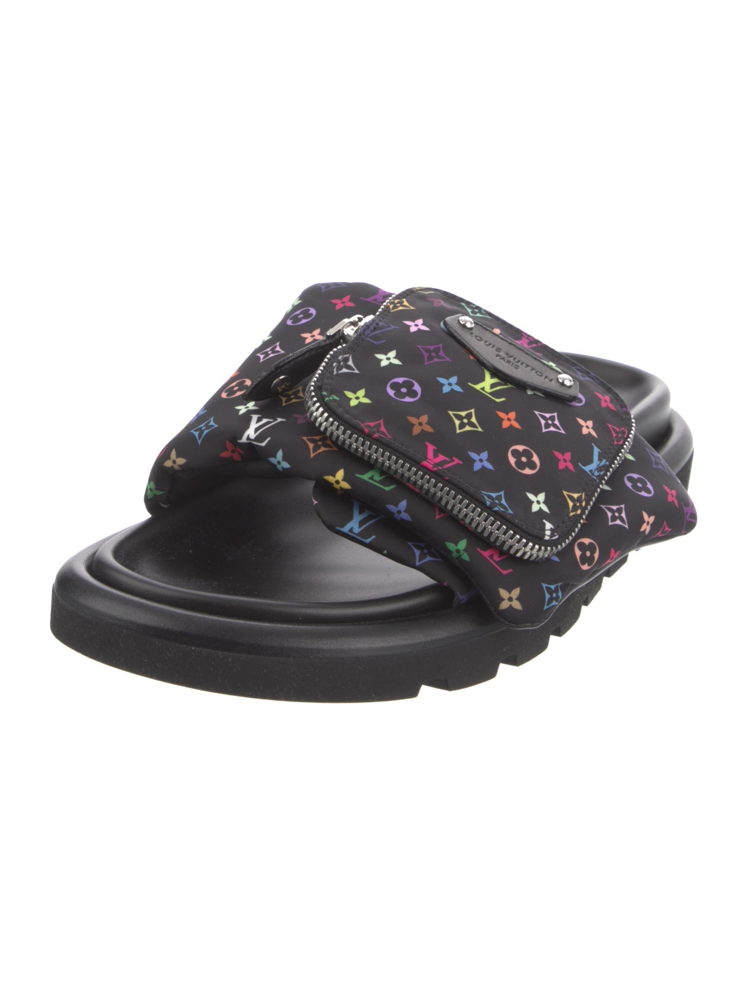 Louis Vuitton 2024 Multicolore Monogram Pattern Slides