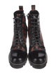 Louis Vuitton Catogram Print Printed Lace-Up Boots