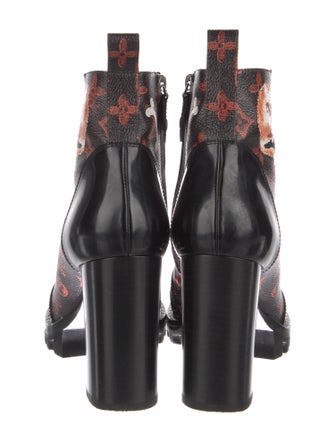 Louis Vuitton Catogram Print Printed Lace-Up Boots