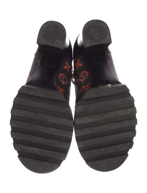 Louis Vuitton Catogram Print Printed Lace-Up Boots