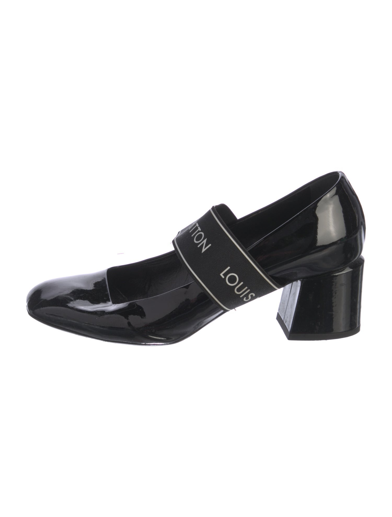 Louis Vuitton Patent Leather Graphic Print Pumps