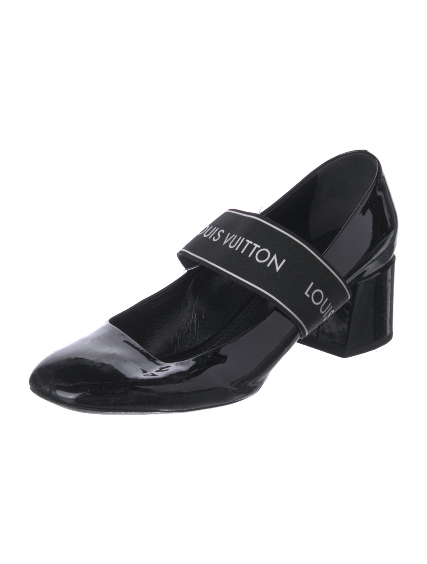 Louis Vuitton Patent Leather Graphic Print Pumps
