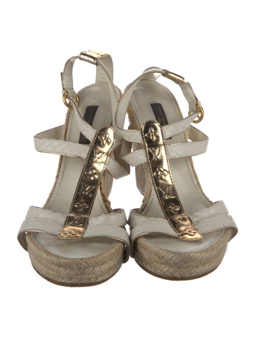 Louis Vuitton LV Monogram Leather Espadrilles