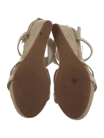 Louis Vuitton LV Monogram Leather Espadrilles