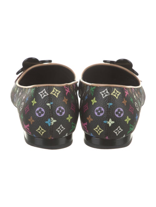 Louis Vuitton LV Monogram Leather Trim Embellishment Flats