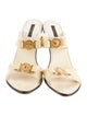 Louis Vuitton Patent Leather Bow Accents Slides