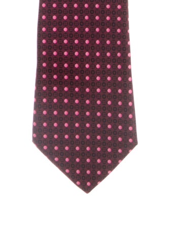 Louis Vuitton Pattern Print Silk Tie