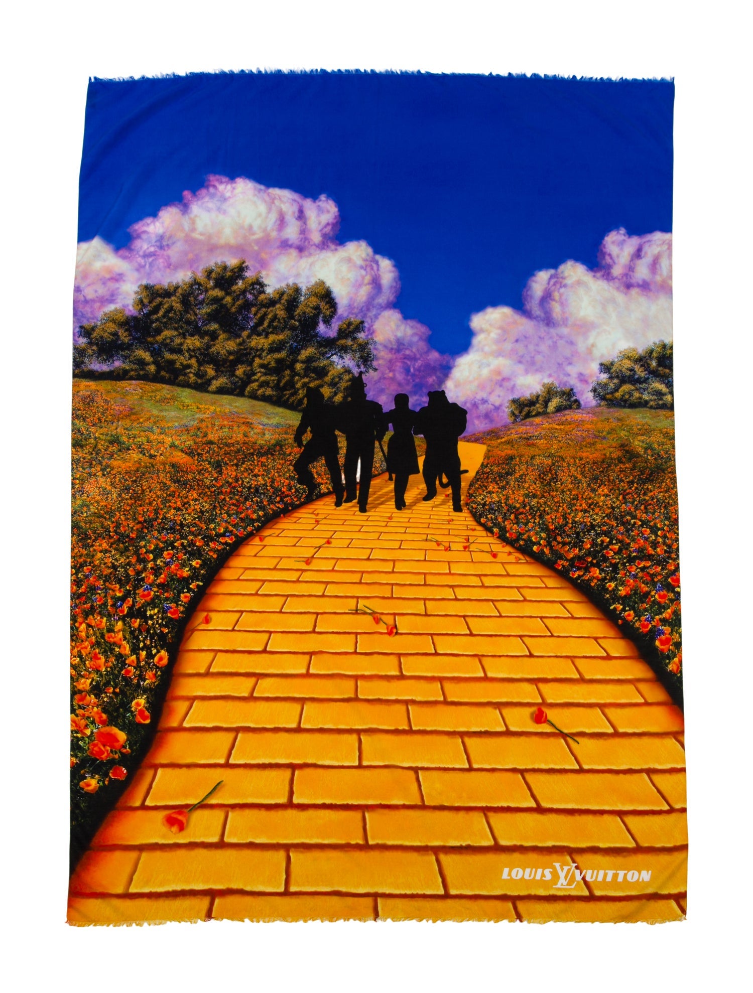 Louis Vuitton Wizard of Oz Brick Road Silk Shawl