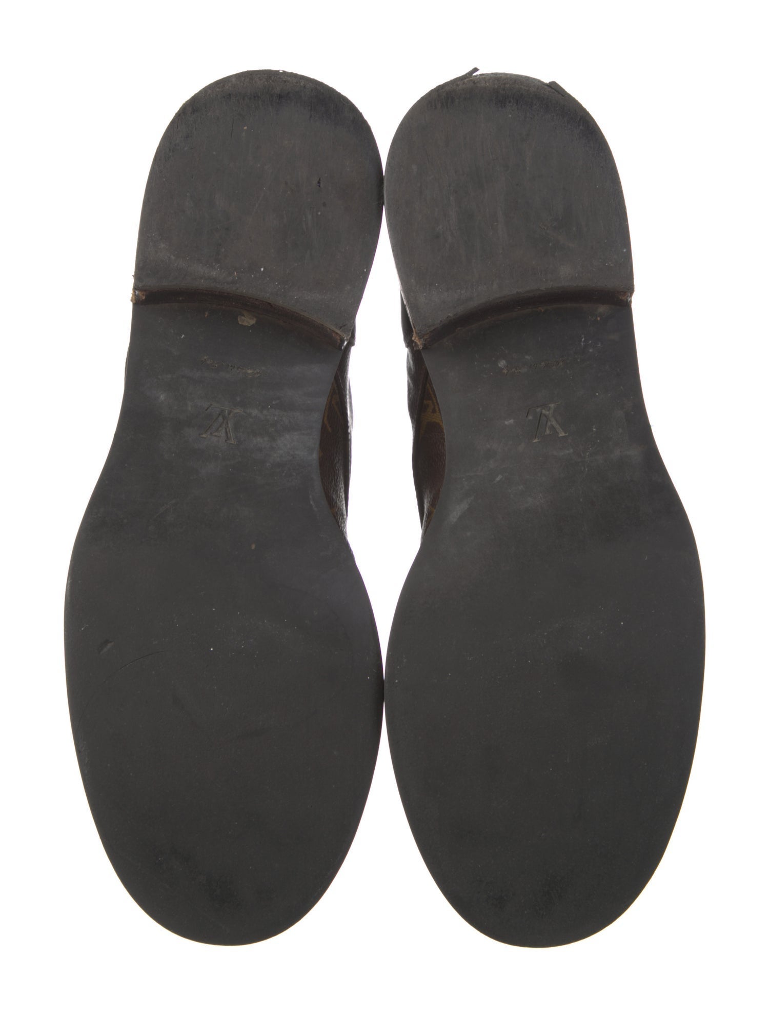 Louis Vuitton Monogram Pattern Combat Boots