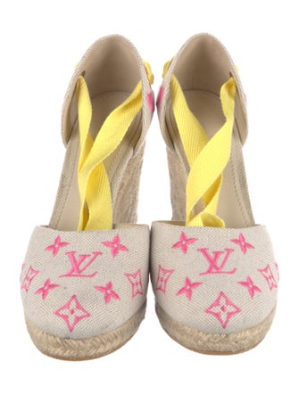 Louis Vuitton LV Monogram Canvas D'Orsay Pumps