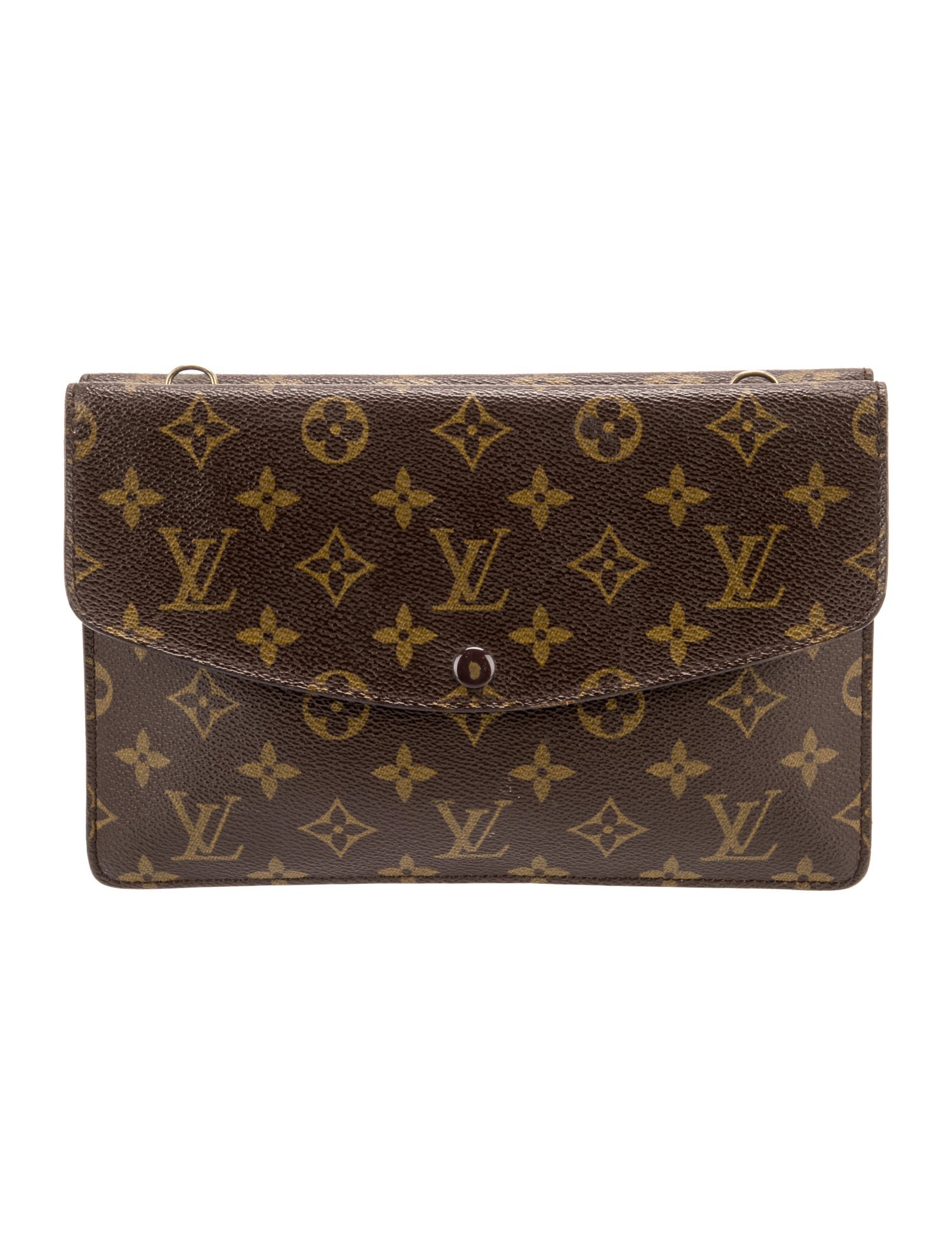 Louis Vuitton LV Monogram Pochette Double Rabat
