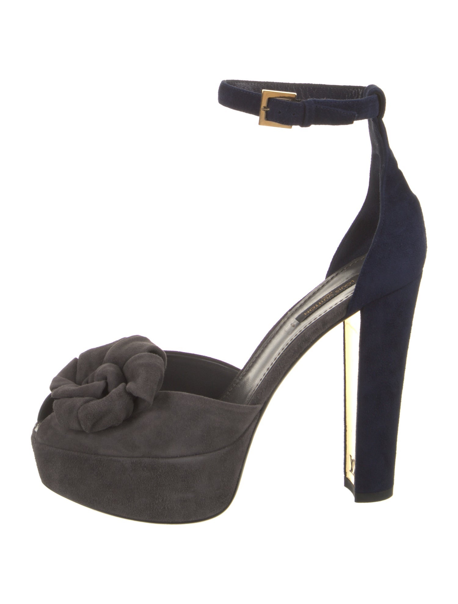 Louis Vuitton Suede D'Orsay Pumps