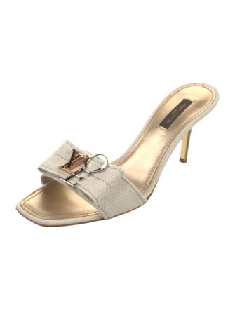 Louis Vuitton Canvas Slides