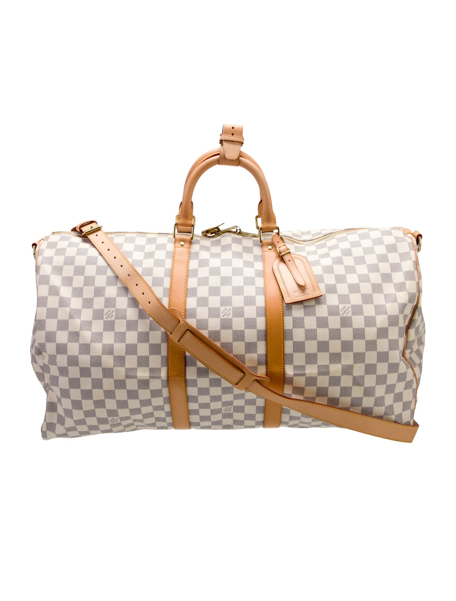 Louis Vuitton Damier Azur Keepall Bandouliere 55 Vintage