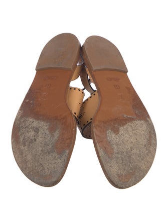 Louis Vuitton Leather Printed Gladiator Sandals