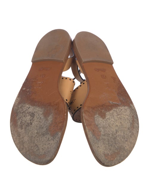 Louis Vuitton Leather Printed Gladiator Sandals