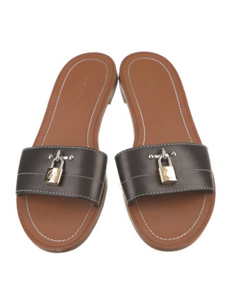 Louis Vuitton Leather Slides