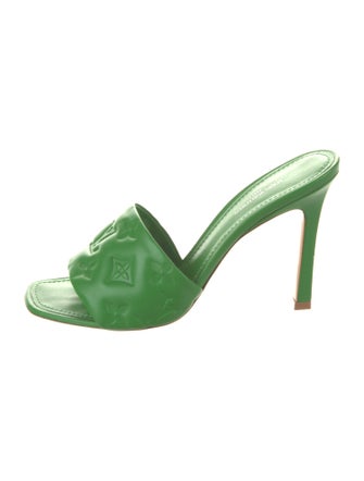 Louis Vuitton LV Monogram Leather Slides