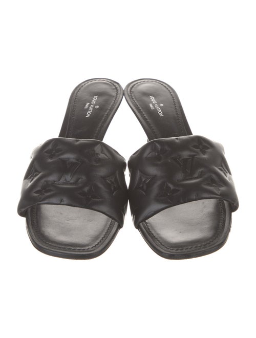 Louis Vuitton LV Monogram Leather Slides