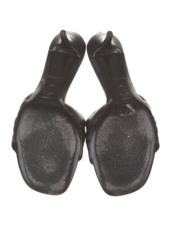 Louis Vuitton LV Monogram Leather Slides