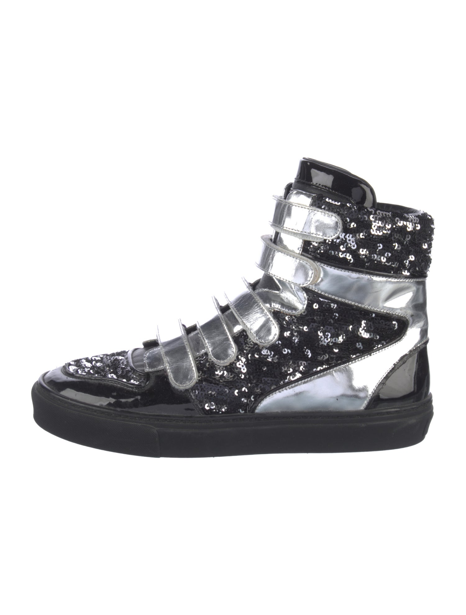 Louis Vuitton Sequins Printed Wedge Sneakers