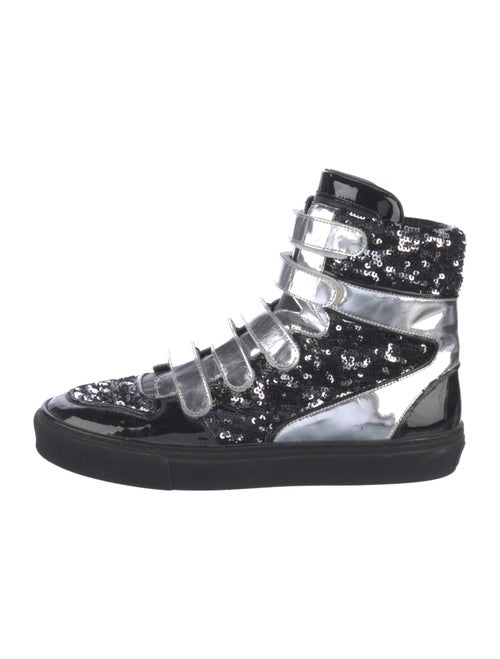 Louis Vuitton Sequins Printed Wedge Sneakers